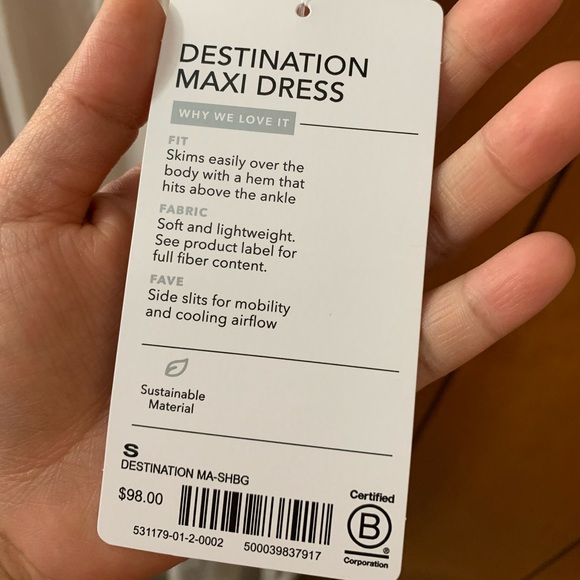 NWT ATHLETA Shoreline Slit Maxi Dress in Shoreline Beige Casual Light Size Small - Picture 5 of 16